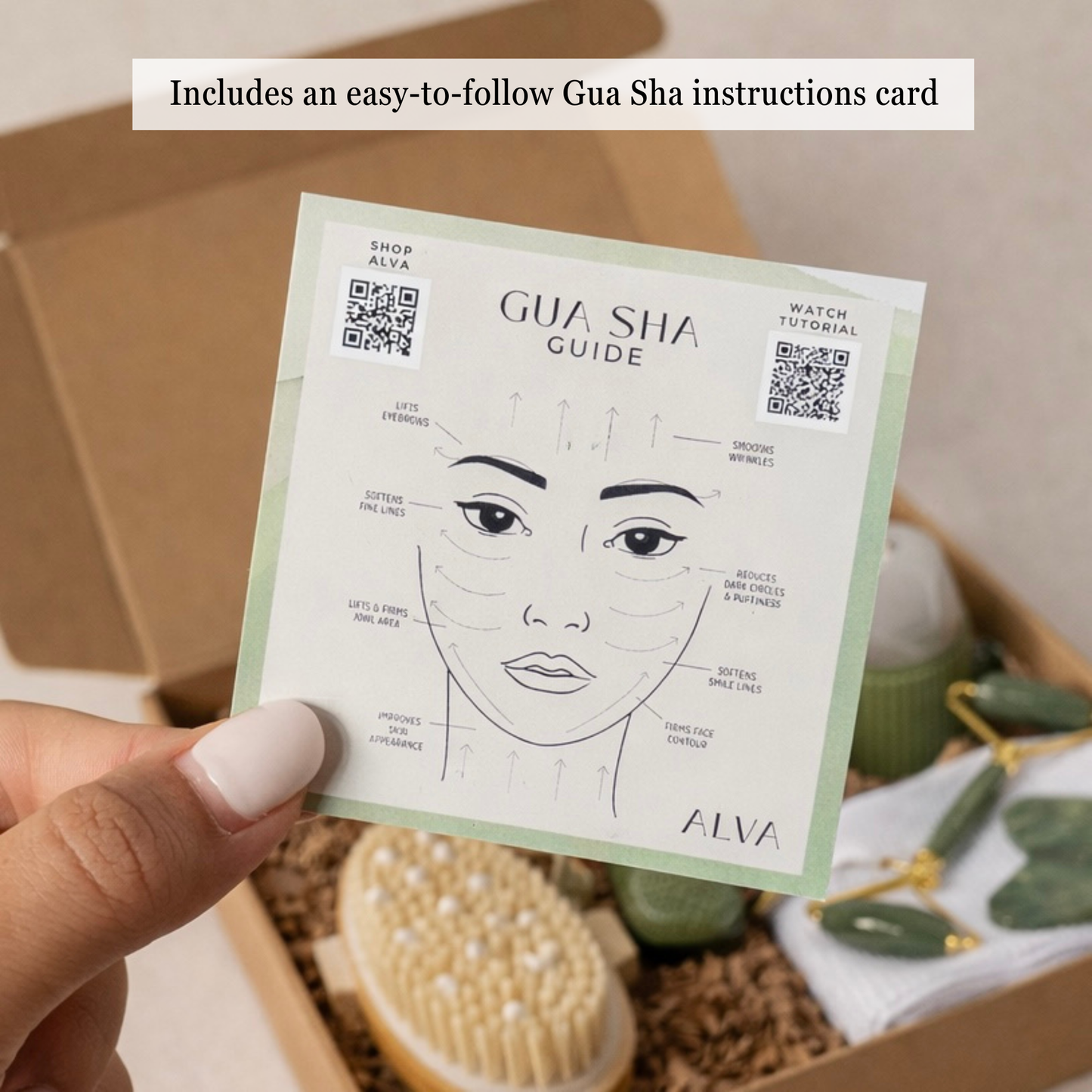 Jade Stone Face Roller Set