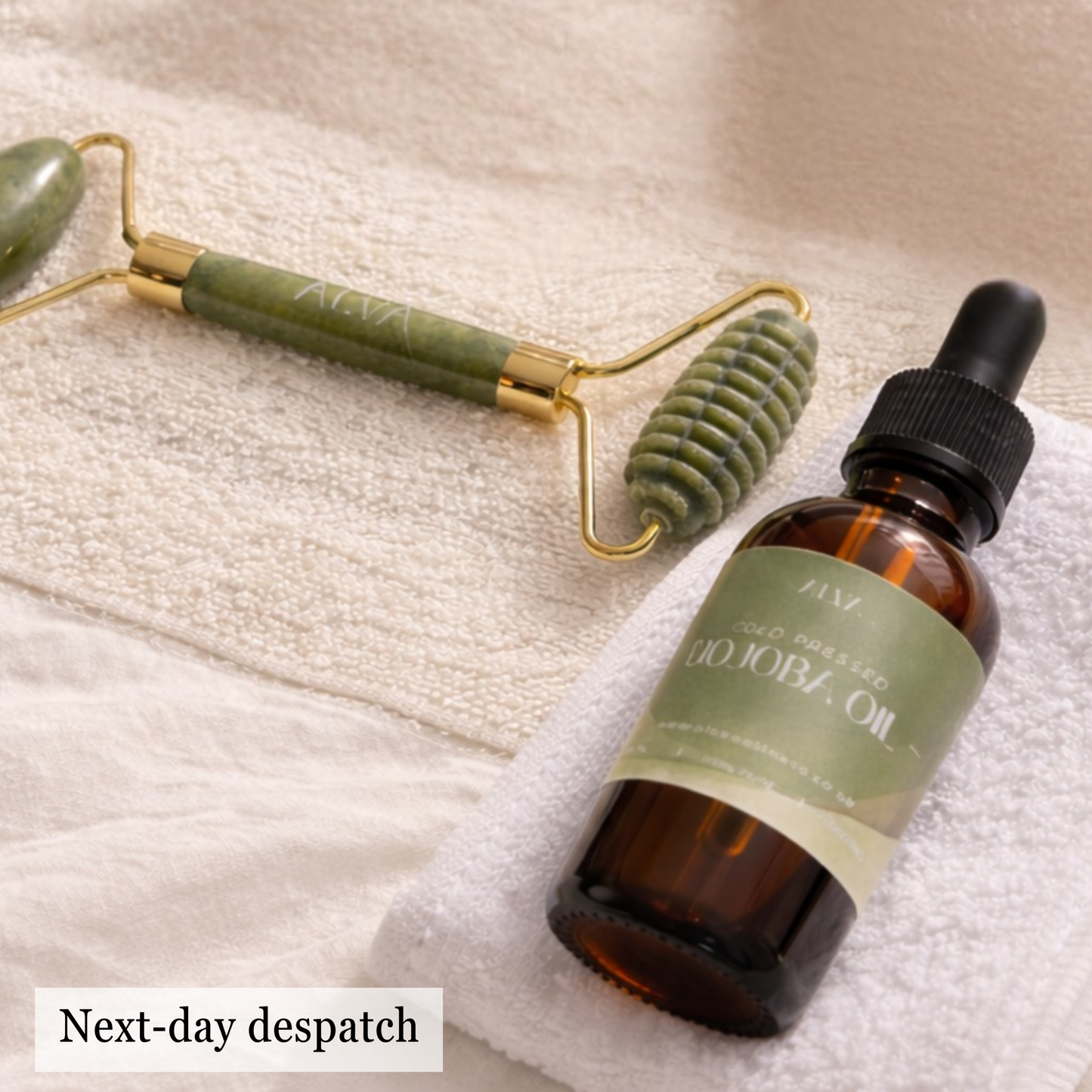 Jade Stone Face Roller Set