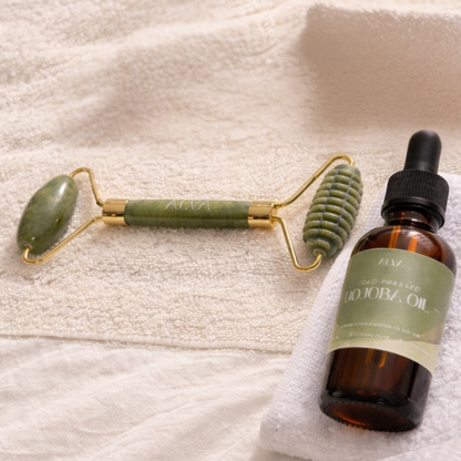 Jade Stone Face Roller Set