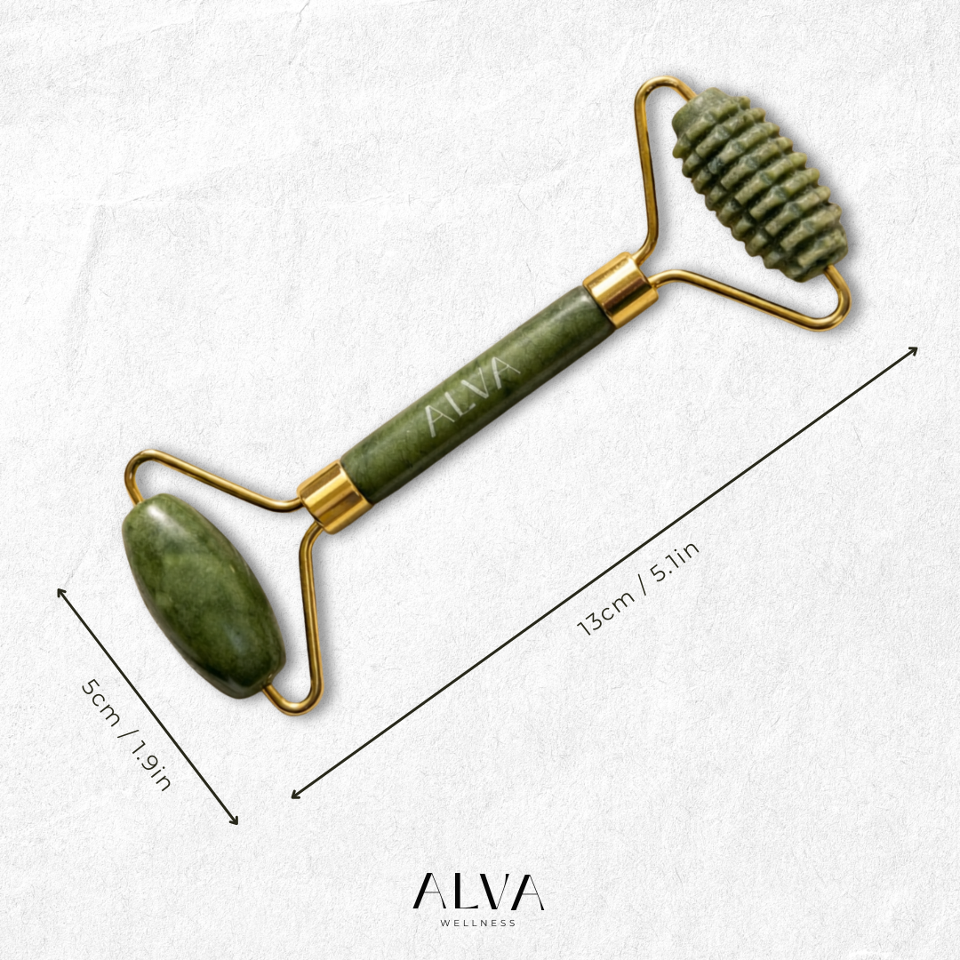 Jade Stone Face Roller Set