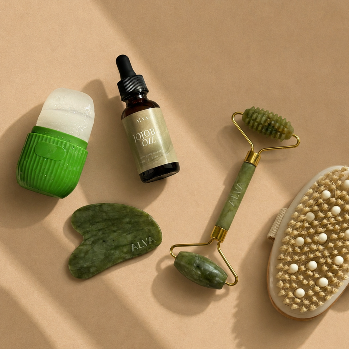 Individual wellness products arranged loosely